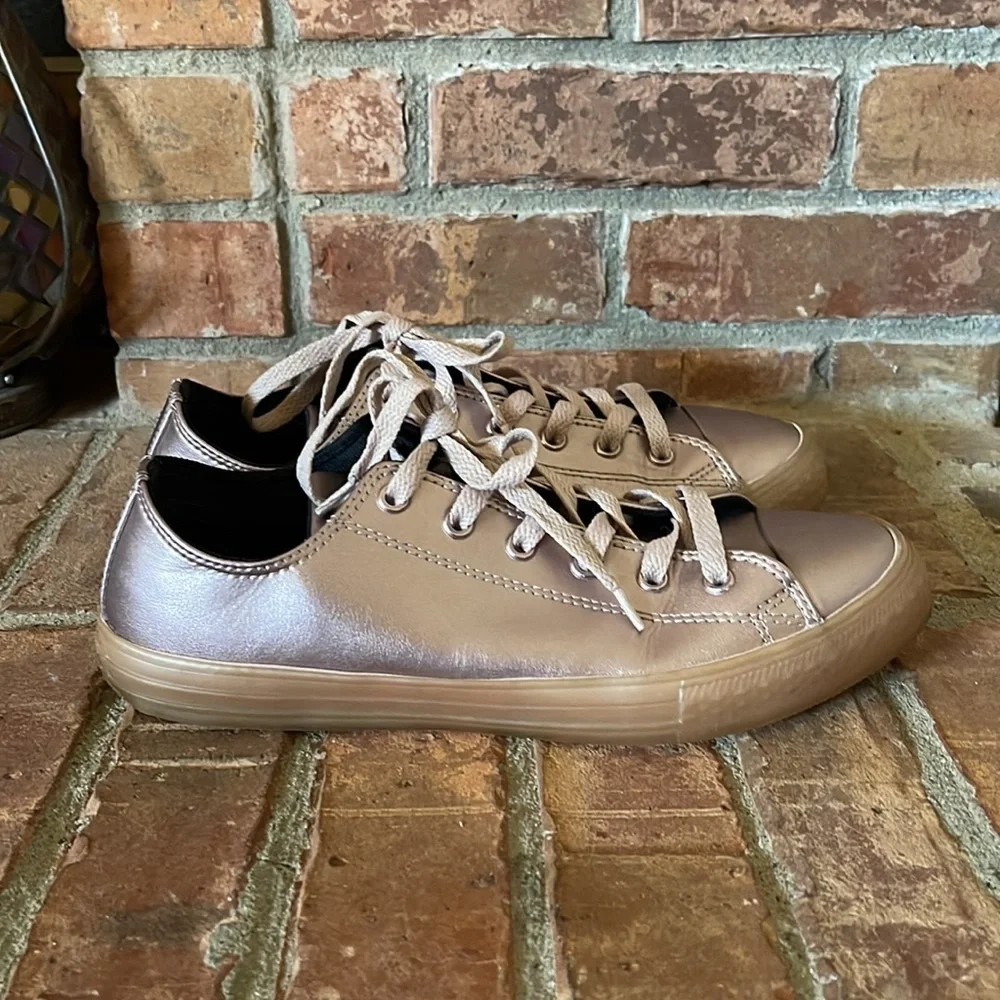 Converse All Star Metallic Rose Gold Sneakers
